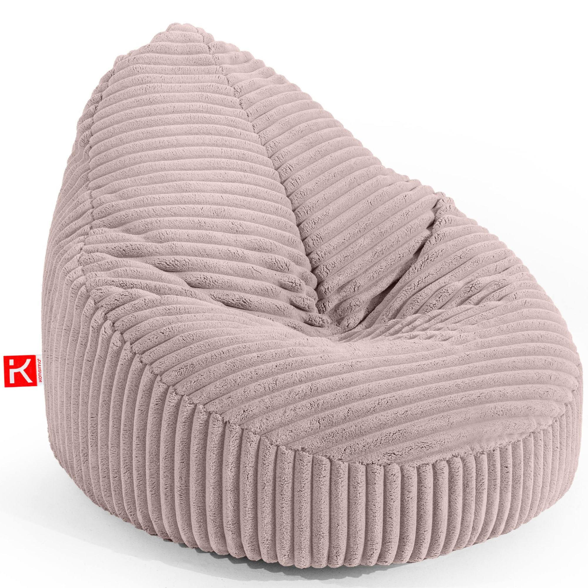 SITZSACK COSMO II aus Kordstoff, Pink - Pink, Textil (85/80/85cm) - KONSIMO®