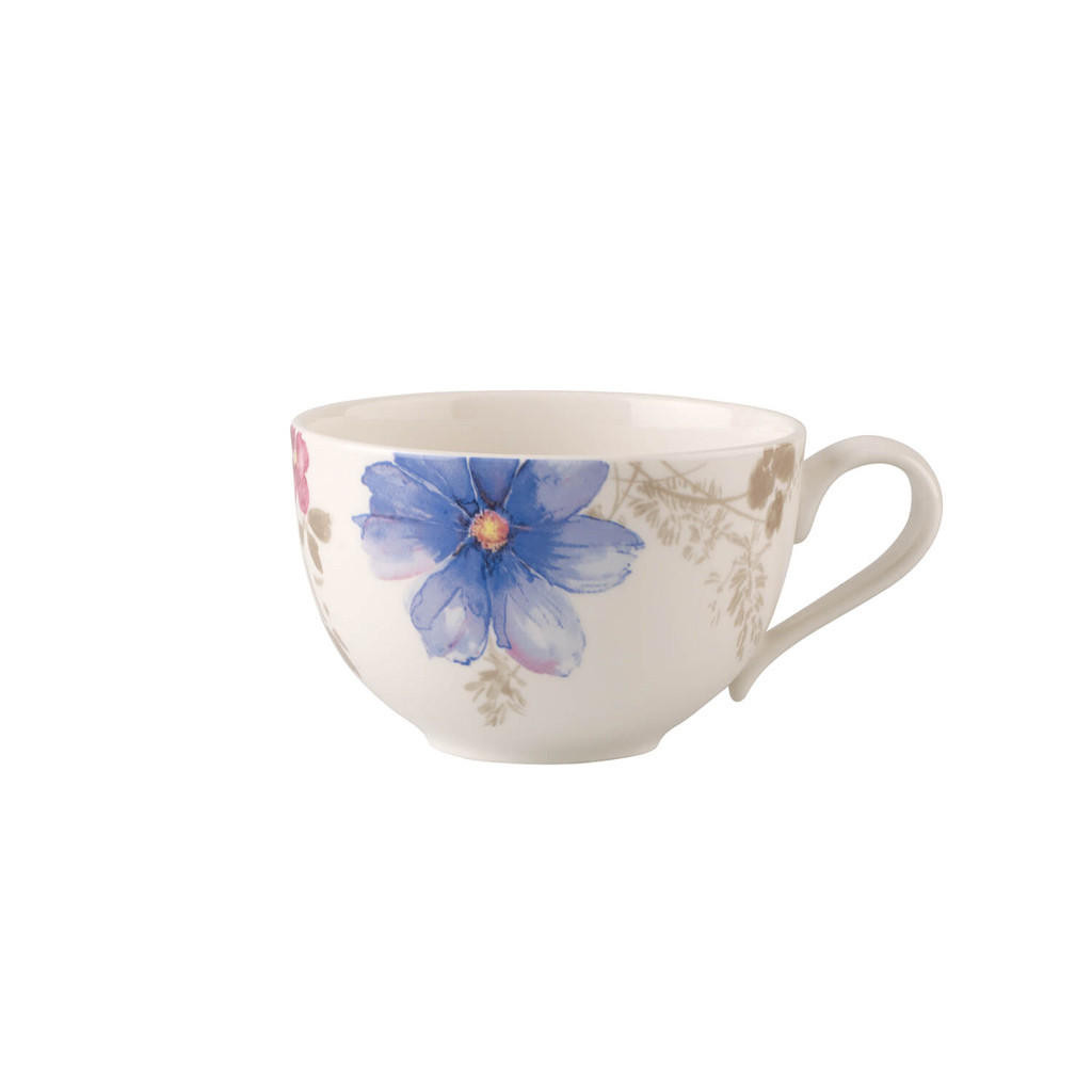 FRÜHSTÜCKSTASSEN MIT UNTERTASSEN Mariefleur Gris Basic bunt 290 ml 6er Set - Multicolor, Keramik (19/9.1/19cm) - Villeroy & Boch