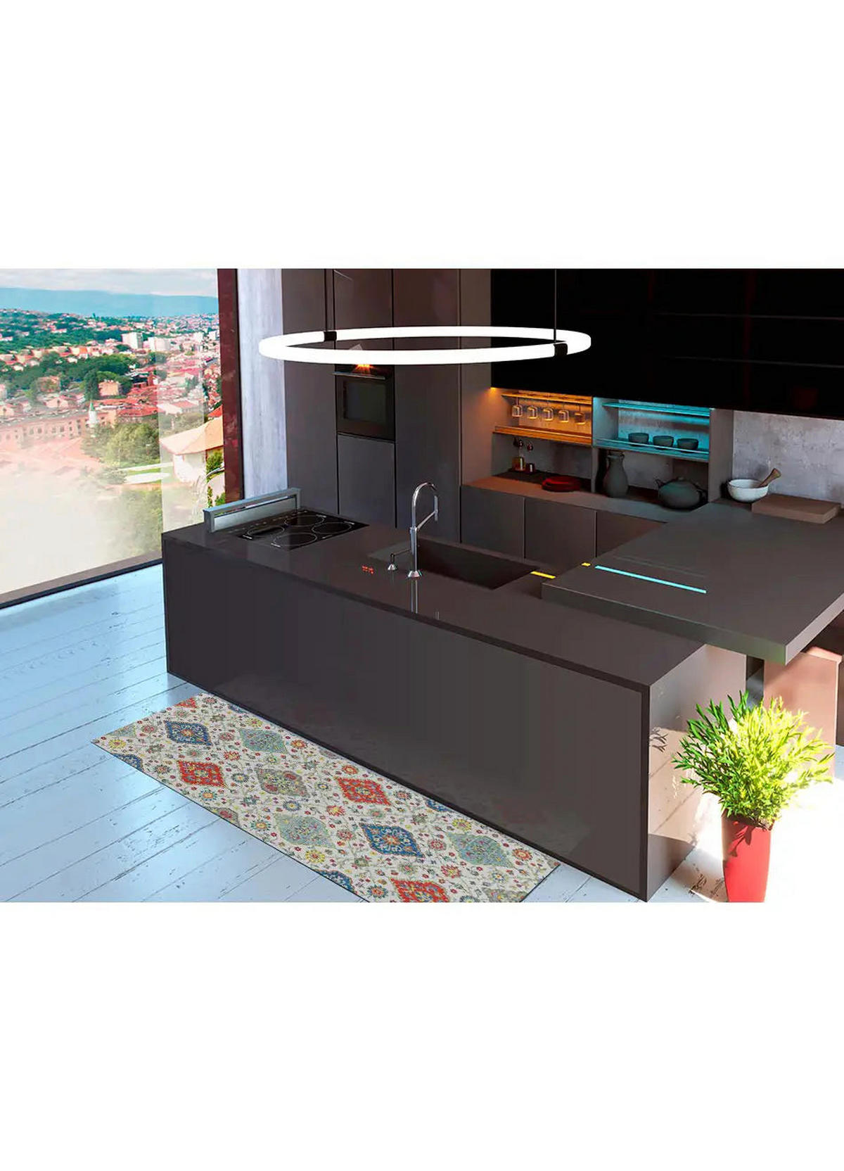 KÜCHENLÄUFER waschbar Mehrfarbig Ricci 52/100 cm - Multicolor, Kunststoff/Textil (52/100cm) - Atticgo