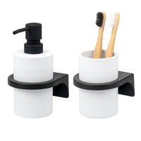 BADACCESSOIRESET SAVONA Softtouch (2er-Set) - Weiß, Kunststoff (7/16/9cm) - bremermann