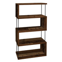 REGAL Elga 66x33x126 aus Holzwerkstoff in der Farbe texas oak - Dunkelbraun, Kunststoff (66/126/33cm) - 58aufmkessel
