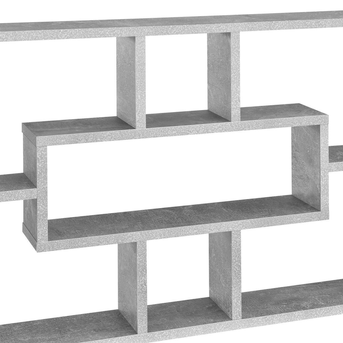 WANDREGAL Qinngua - Grau, Holzwerkstoff (77/48/10cm) - [en.casa]