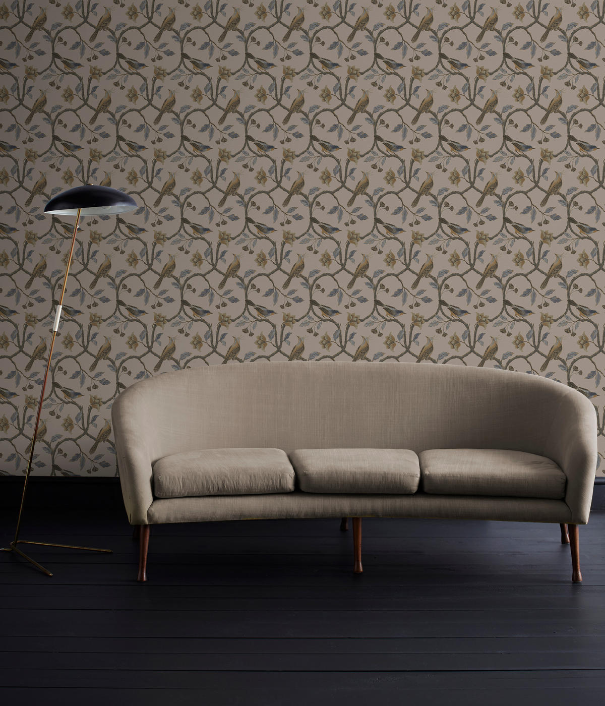 VLIESTAPETE Lilla Birdies - Beige, Papier/Kunststoff (53/1000cm) - Superfresco Easy