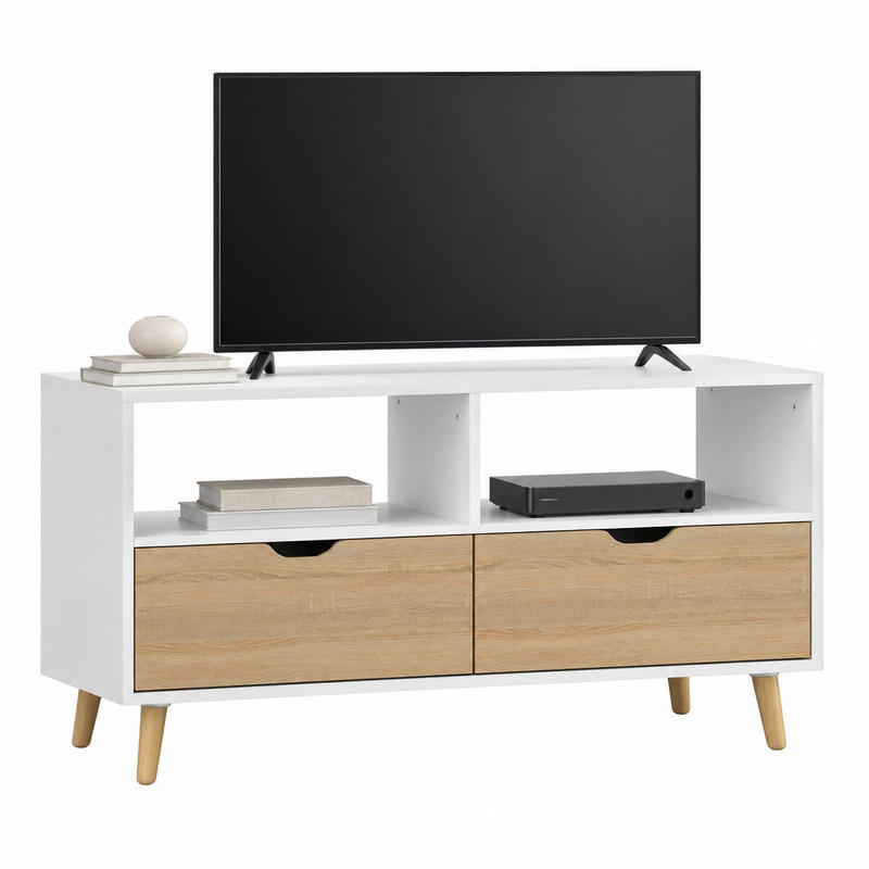 Beauniv Tv-Element Weiß 39x58.3x99 cm