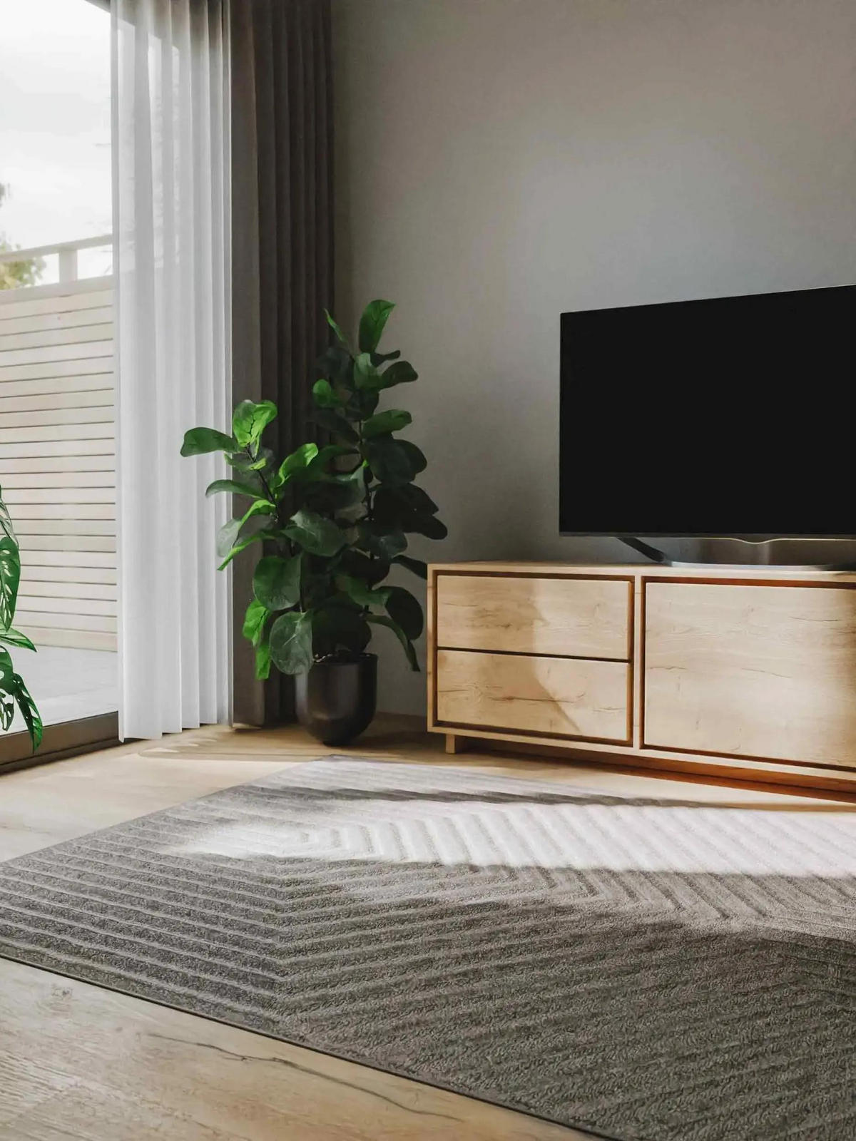 TEPPICH Leo Hellgrau 240x340 cm - Hellgrau, Kunststoff (240/340cm) - benuta