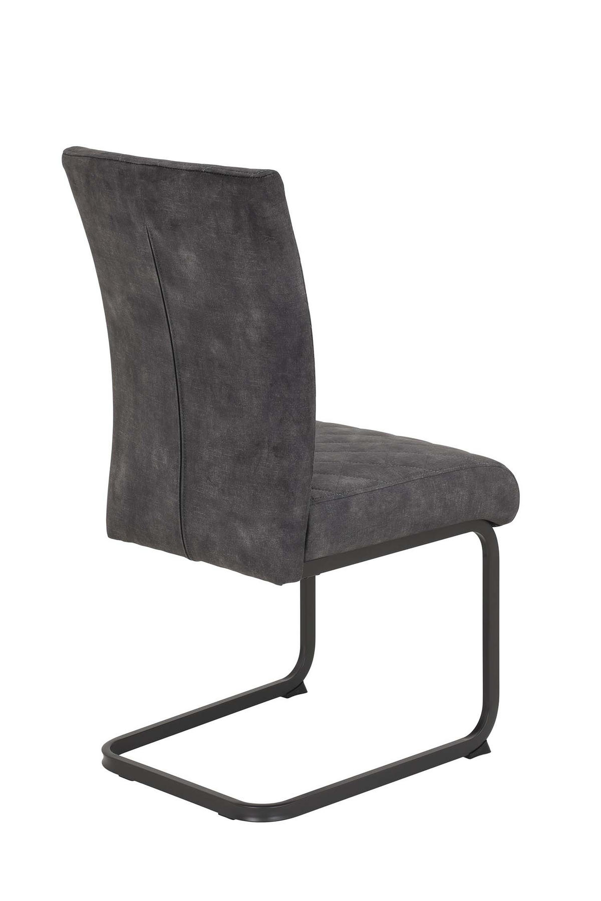 SCHWINGSTUHL 4 Stück Rachel - Vintage Anthrazit - Anthrazit/Grau, Textil/Metall (46/96/60cm) - Hela Vertriebs GmbH