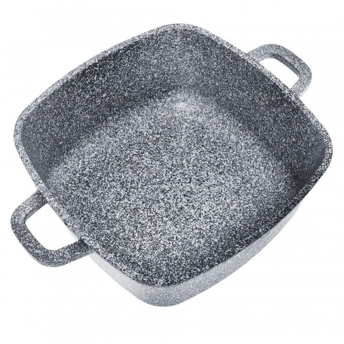 TOPF Grau 22/22/9 cm KB7529 - Grau, Glas (22cm) - Klausberg 