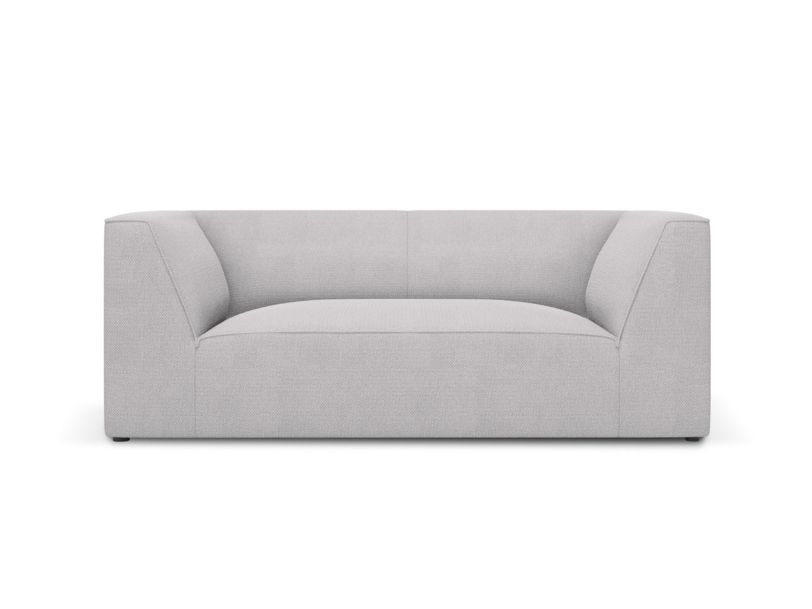 SOFA Ruby aus strukturiertem Stoff hellgrau 2 Sitzplätze - Hellgrau, Textil (174/69/93cm) - Micadoni