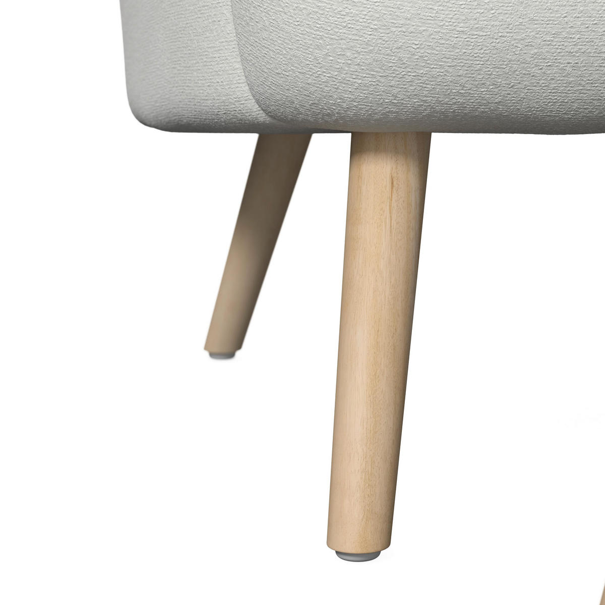SESSEL Sonja Chenille Weiß - Weiß, Holz (71/66/70cm) - Bessagi Home