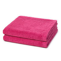 DUSCHTUCH Lifestyle 2er-Set - Pink, Textil (70/140cm) - Cawoe