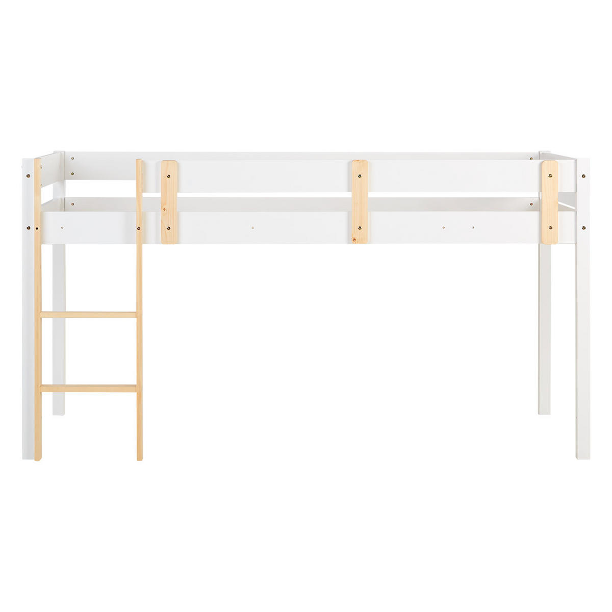 HOCHBETT 90/200 cm mit Lattenrost - Weiß, Holz - Homestyle4u