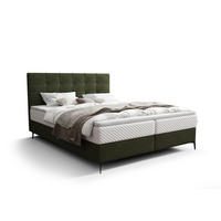BOXBETT INAO 160x200 mit Matratze H3, Bonell und Topper ARAGON 39 - Grün, Textil (160/200cm) - Bedante