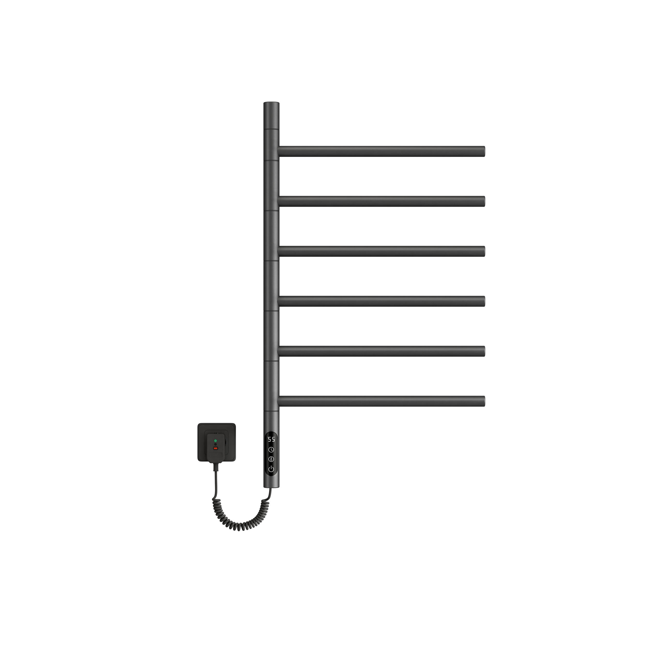 HEIZKÖRPER elektrisch 78,2 x 45 cm mit Smart-Steuerung Anthrazit - Anthrazit, Metall (45/78.2/10cm) - EMKE