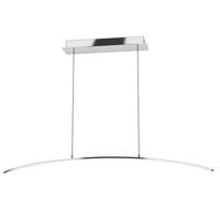 LED HÄNGELEUCHTE LASANA Silber Stahl - Silberfarben, Metall (90/10/100cm)