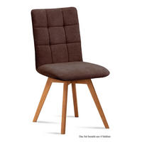 ESSZIMMERSTUHL (4er-Set) Dinny 47x91x60 Eiche geölt/Braun - Eichefarben/Braun, Kunststoff (60/91/47cm) - 58aufmkessel