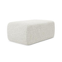 POUF Strukturstoff Stoff Beige - Beige/Creme, Kunststoff/Textil (102/40/62cm) - Makamii