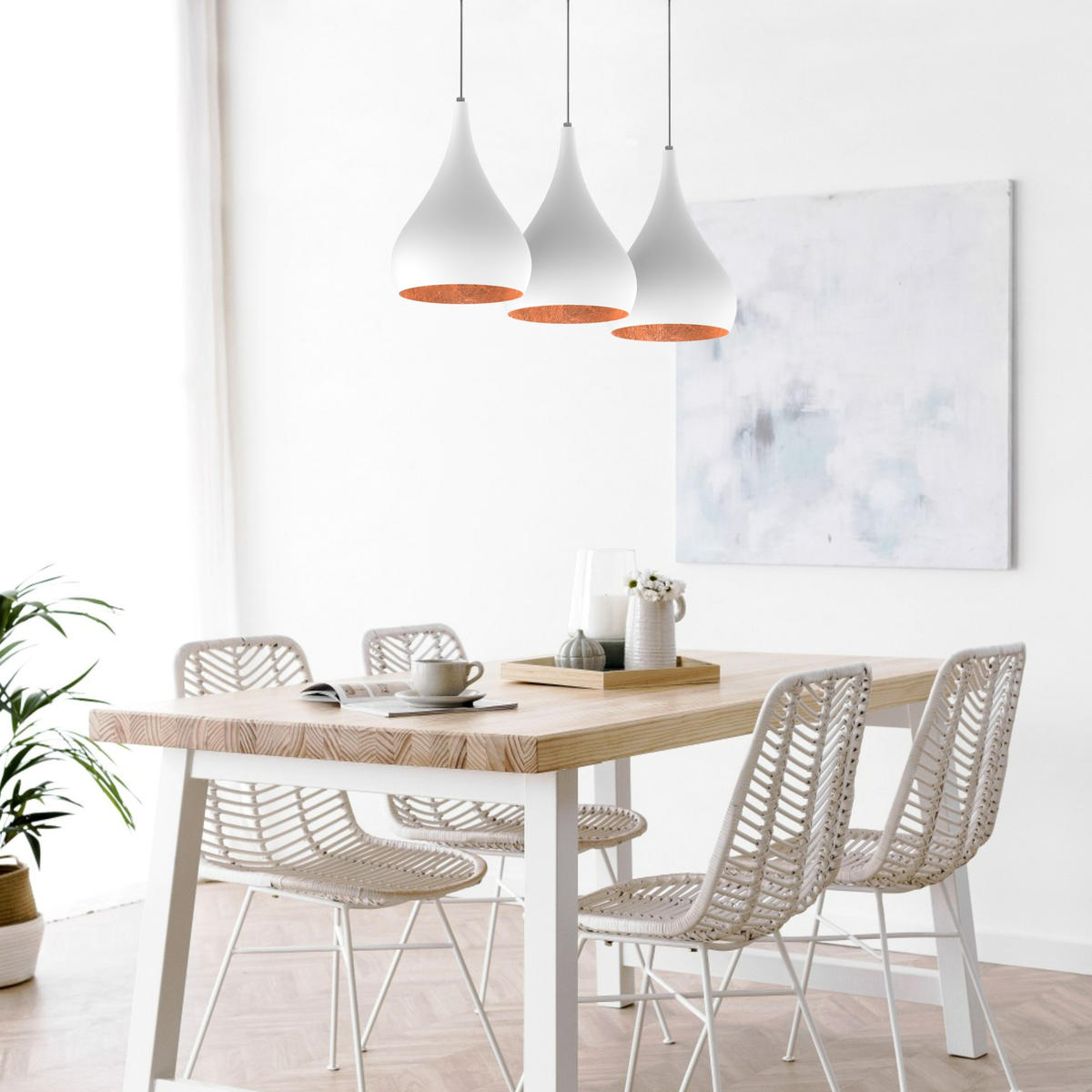 HÄNGELEUCHTE - Kupferfarben, Metall (55/25/55cm) - Lumicom