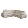 ECKSOFA Boston Maxi - Chromfarben/Creme, Holz/Textil (260/260cm) - MIRJAN24