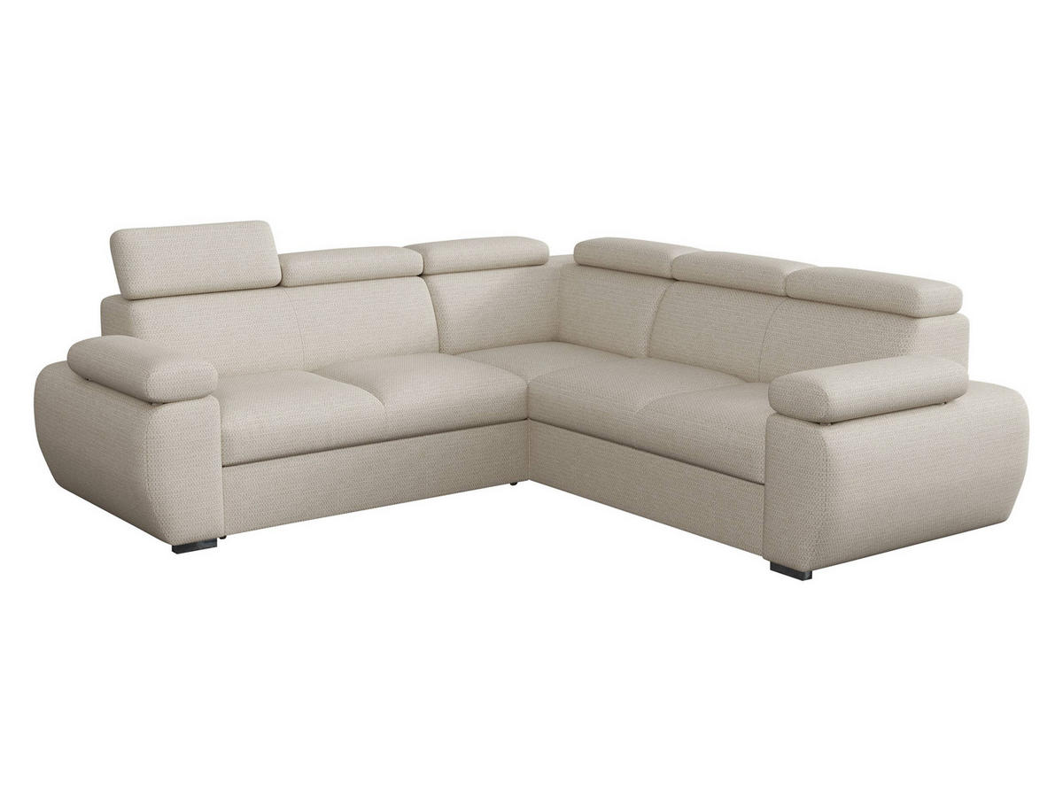 ECKSOFA Boston Maxi - Chromfarben/Creme, Holz/Textil (260/260cm) - MIRJAN24
