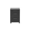 ROLLCONTAINER Hippo 60x40x50 cm 3 Schubladen Anthrazit - Anthrazit, Holz (40/60/50cm) - PROREGAL