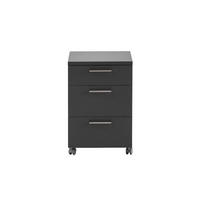 ROLLCONTAINER Hippo 60x40x50 cm 3 Schubladen Anthrazit - Anthrazit, Holz (40/60/50cm) - PROREGAL