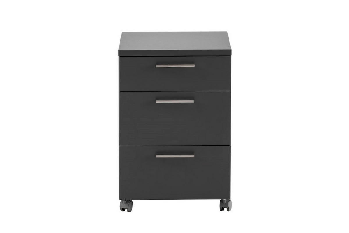 ROLLCONTAINER Hippo 60x40x50 cm 3 Schubladen Anthrazit - Anthrazit, Holz (40/60/50cm) - PROREGAL