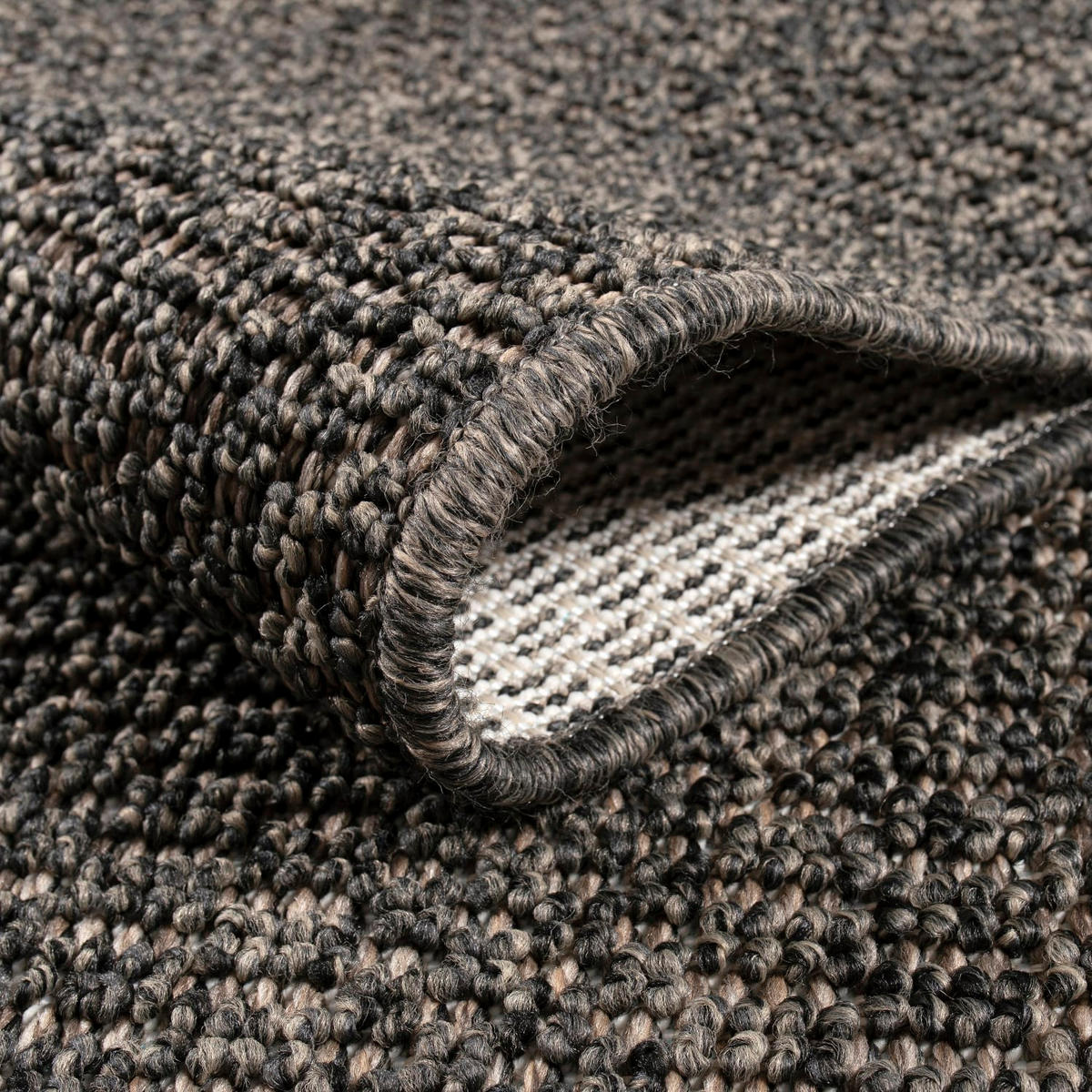 KURZFLORTEPPICH, einfarbig, aus Polypropylen, Anthrazit, 160 x 220 cm - Anthrazit, Textil (160/220cm) - KADIMA DESIGN