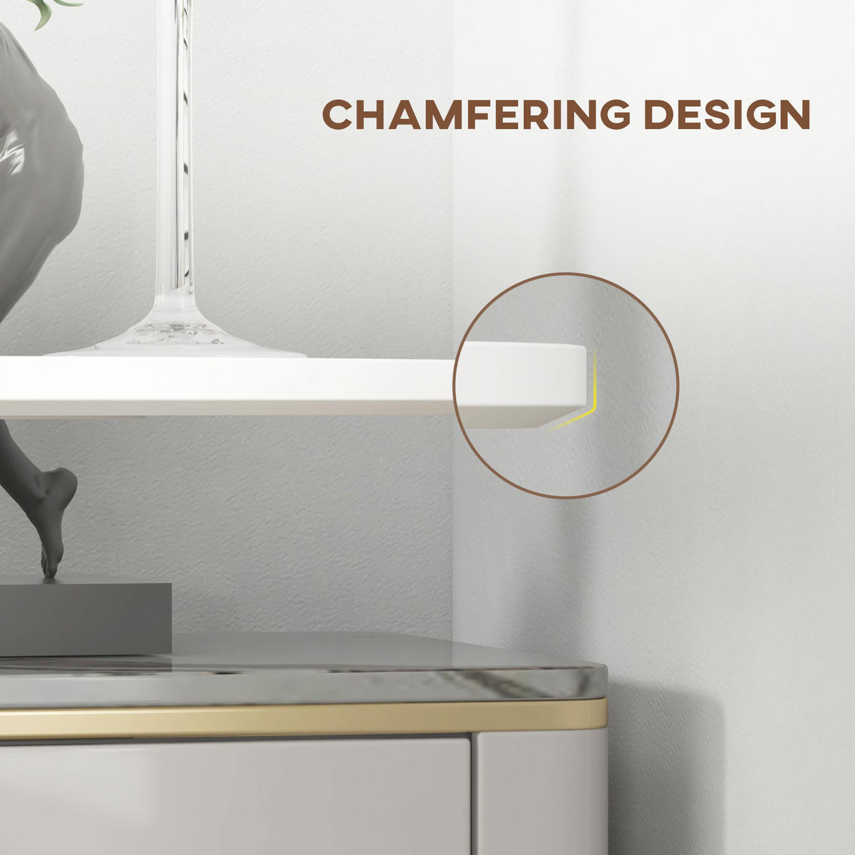 BARTISCH, MDF, Stahl, Weiß - Weiß, Kunststoff (60/102/60cm) - HOMCOM