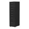 ROLLCONTAINER Kökar - Schwarz, Metall (28/109/41cm) - [en.casa]