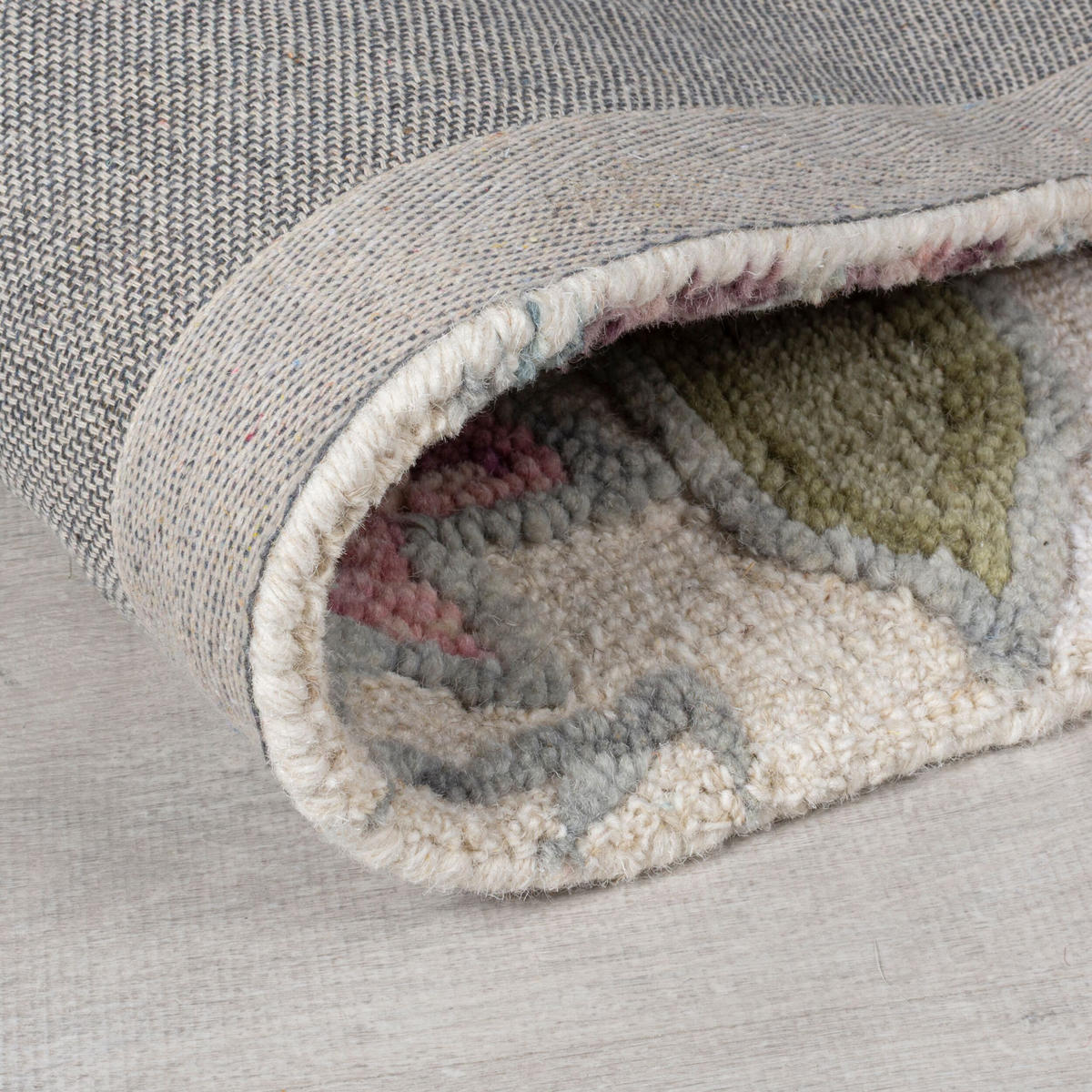 WOLLTEPPICH Botanisch Floral mit Aquarell-Effekt, Wohnzimmer Multicolor Rechteckig 160x230 - Multicolor, Textil (160/230cm) - KADIMA DESIGN