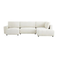 SOFA - 7 Personen - stoff - beige Celaro - Beige, Kunststoff/Textil (352/90/197cm) - Vente-Unique
