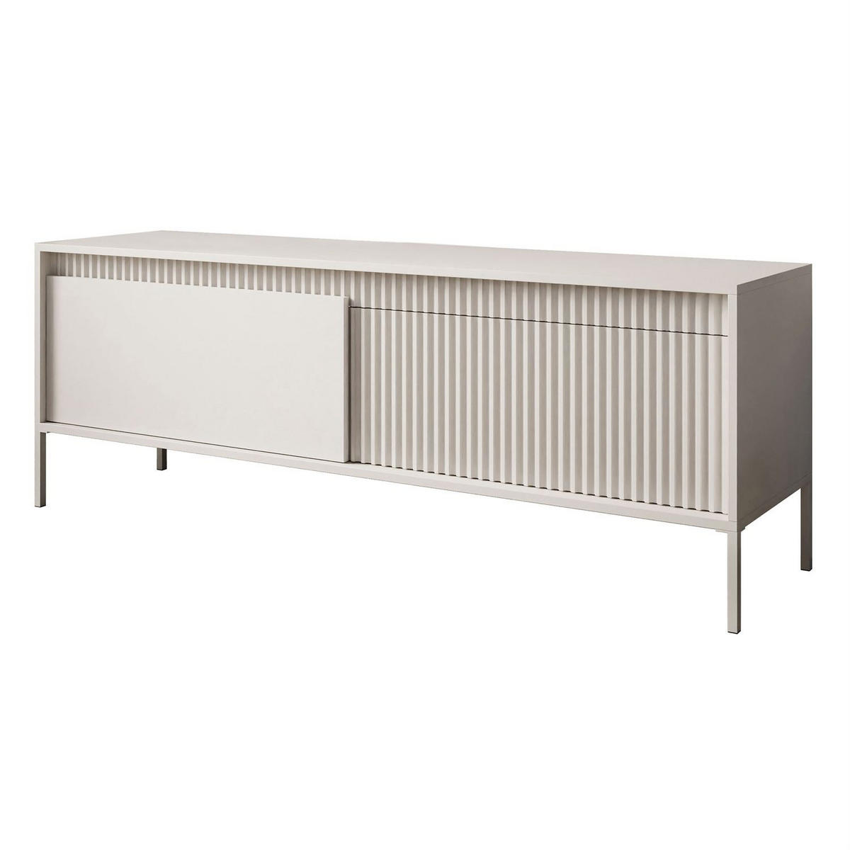 TV-ELEMENT YASUMI 153 cm beige - Beige, Holzwerkstoff (153.5/53.4/39.5cm) - Lookway