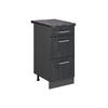 KÜCHENUNTERSCHRANK R-Line Schwarz Beton 40 cm AP Anthrazit - Anthrazit/Schwarz, Holzwerkstoff (40/81.6/60cm) - Vicco