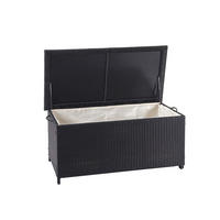 KISSENBOX aus Poly-Rattan HxBxT 51x100x50cm Premium schwarz 170L - Schwarz, Kunststoff (100/51/50cm) - PROREGAL