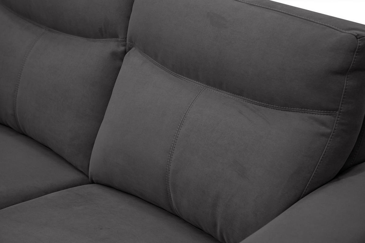 SOFA JONES 2-Sitzer, anthrazit - Anthrazit, Holzwerkstoff/Textil (166/102/99cm) - Courtois Laville