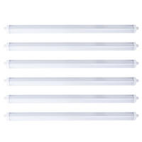 LED DECKENLEUCHTE Weiß Kunststoff 6er Set - Weiß, Kunststoff (120/6.5/5.8cm)