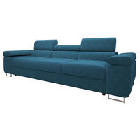 SOFA Torezio 3 Cord - Blau, Holz/Textil (263/90/102cm) - MIRJAN24