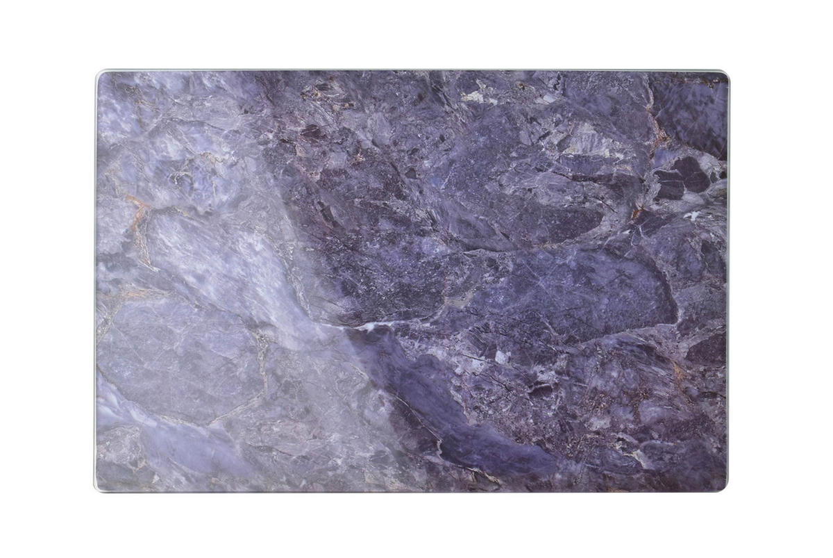 SCHNEIDEBRETT Aria Grau 30/20/2 cm Glas - Grau, Glas (20/30cm) - Mondex