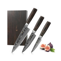 MESSERSET 3-tlg. - Braun, Metall - Wakoli