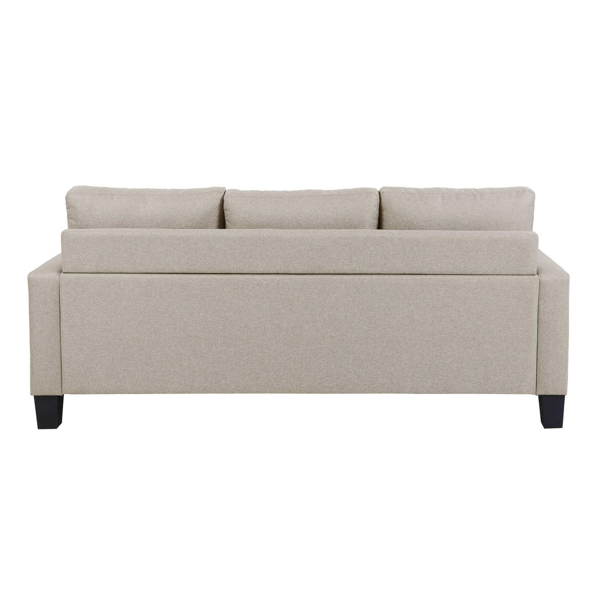 SOFA 3-Sitzer, Weiß - Weiß, Textil (128/85/192cm) - Oviala