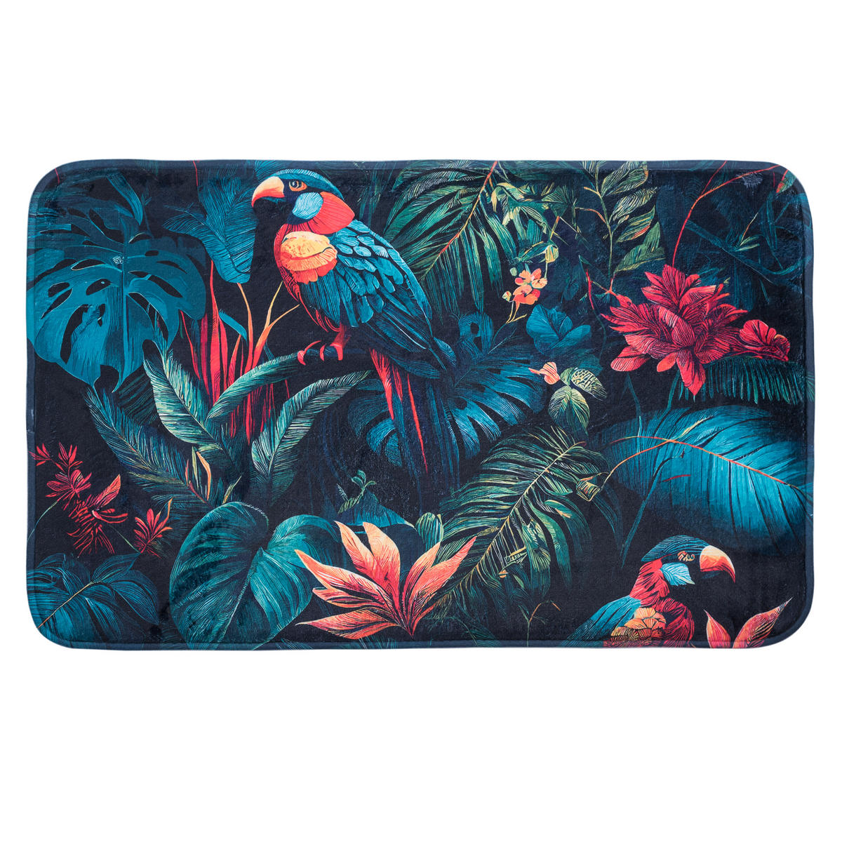 BADTEPPICH Exotic 70 x 110 cm - Grün, Textil (70/110cm) - Sanilo