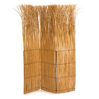 PARAVENT Nature 3-tlg. Weidenzweige honigfarben - Braun, Naturmaterialien (120/160/3cm) - DESIGN DELIGHTS