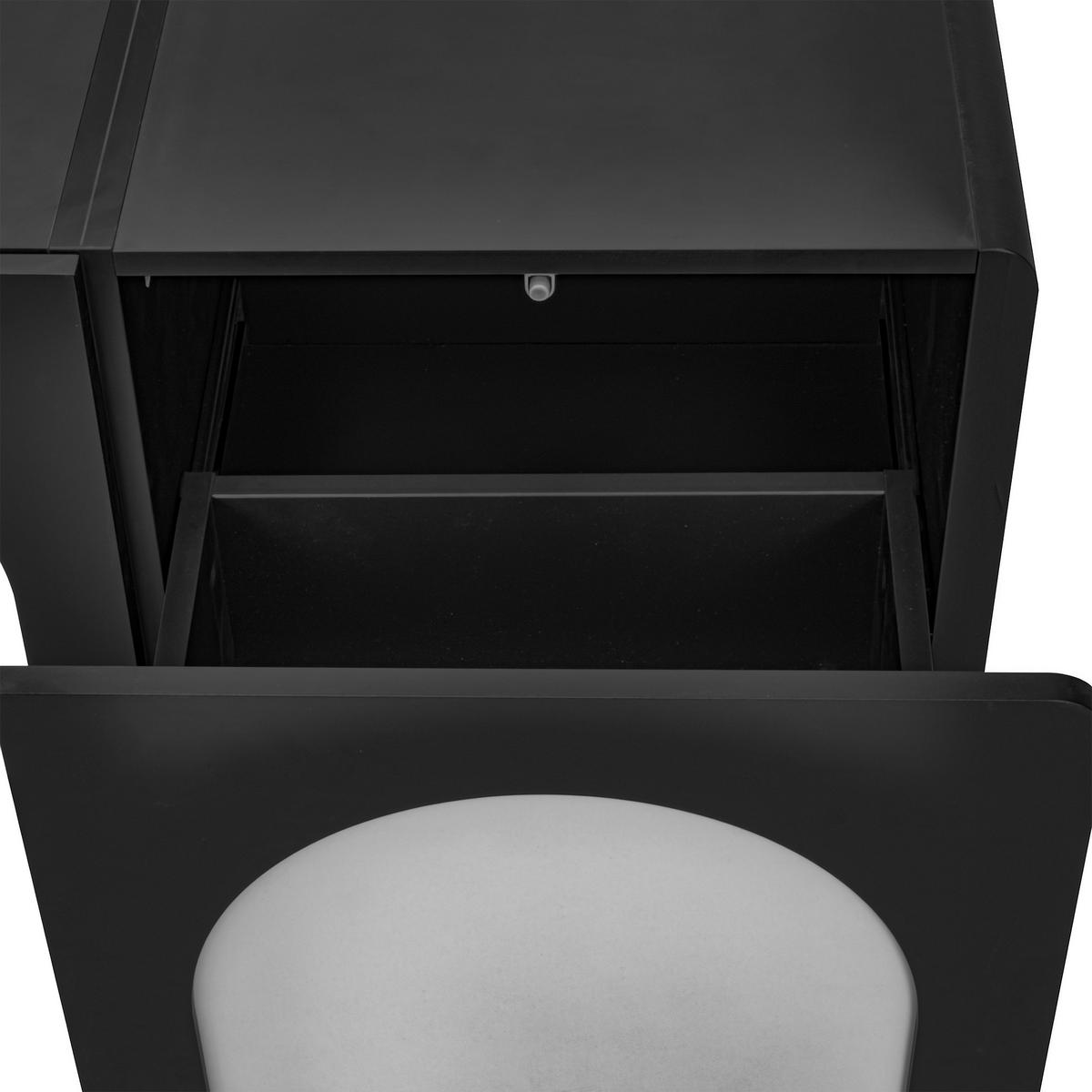 TV-RACK 180x38x45cm SchwarzWeißDesign mit Schubladen und Türen - Naturfarben, Holz (47.5/22/58.19cm) - Raelunyi
