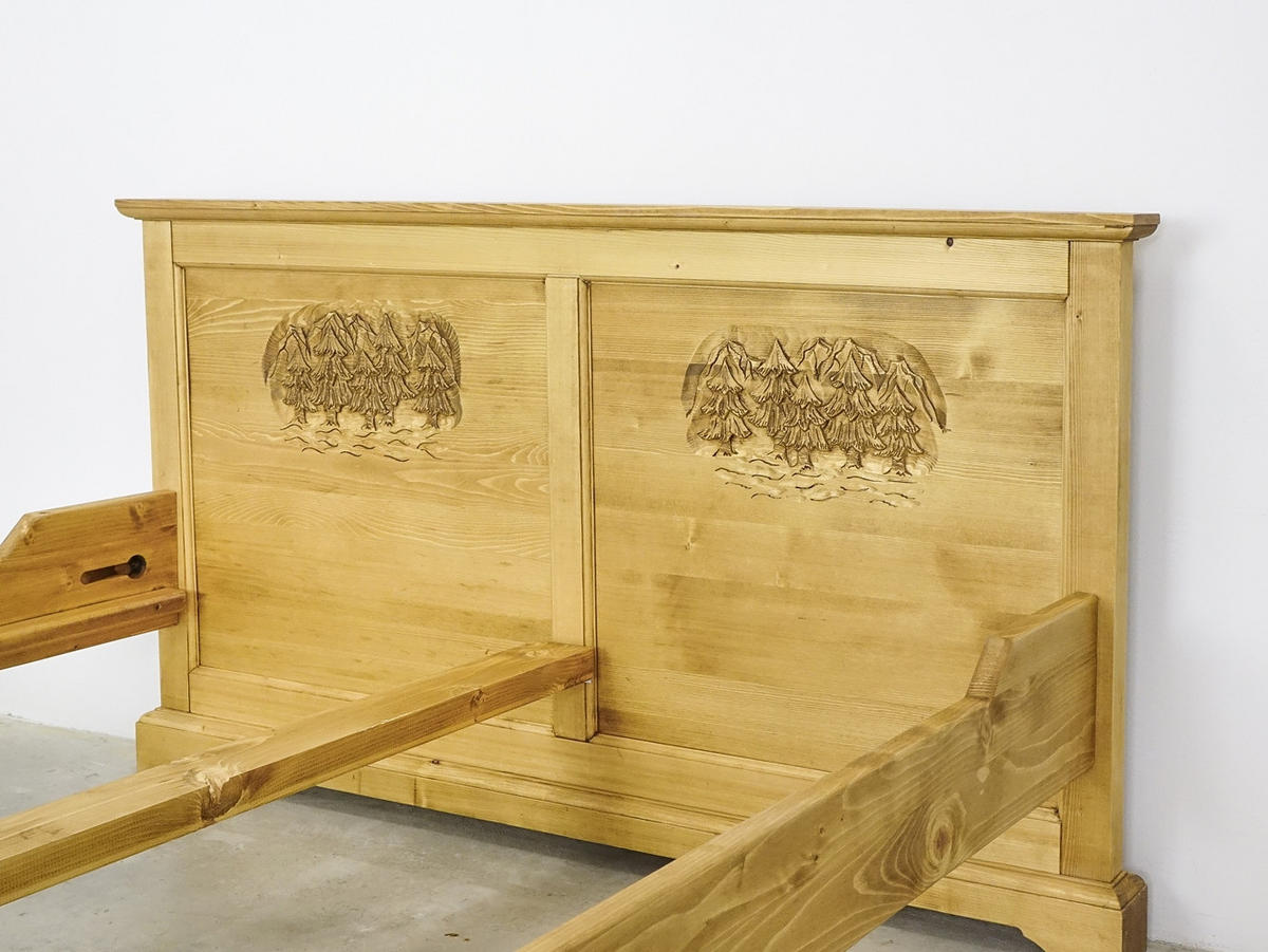 BETT aus Massivholz JAGNA - Honig, Holz (160/200cm) - Seart