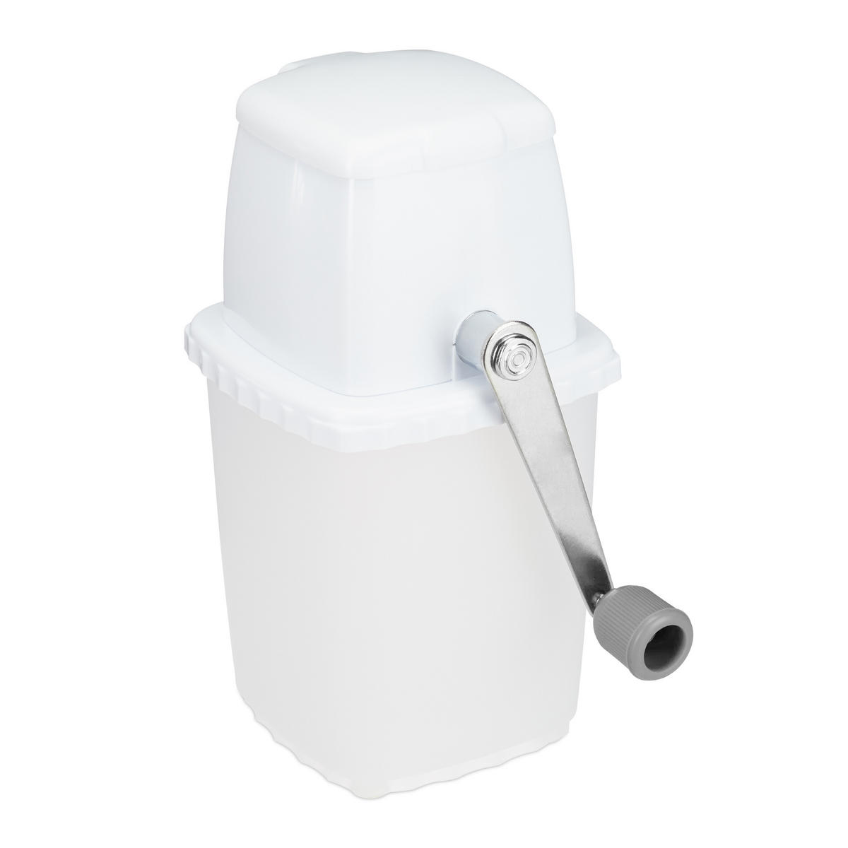 DRVIČ ľadu - biela, kov/plast (12.5/24/16cm) - Relaxdays