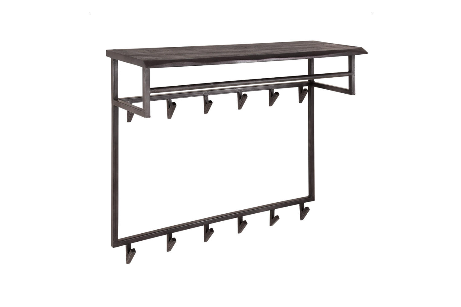 GARDEROBE ADORA Schwarz Akazie - Schwarz, Metall (100/80/30cm) - KAWOLA
