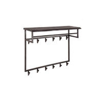 GARDEROBE ADORA Schwarz Akazie - Schwarz, Metall (100/80/30cm) - KAWOLA