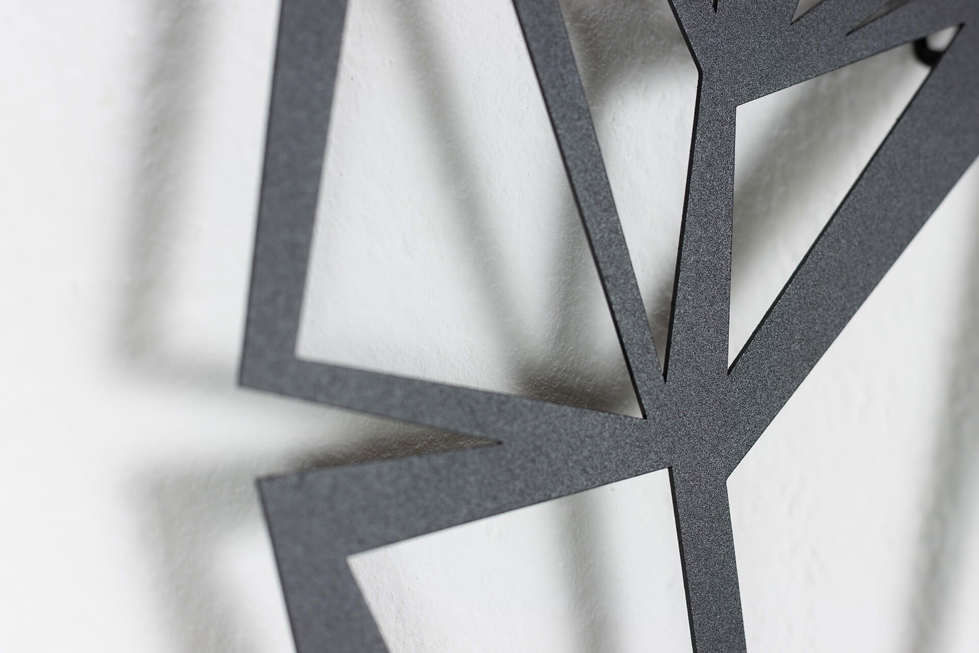 WANDSKULPTUR Schwarz 72x70cm - Schwarz, Metall (72/70/3cm) - KUNSTLOFT