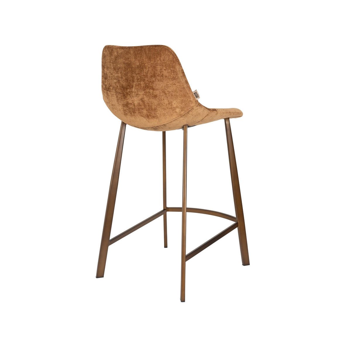 BARHOCKER Franky Rückenlehne 65 cm Cognac - 2 er Set - Cognac, Kunststoff (45/91/52cm) - Dutchbone
