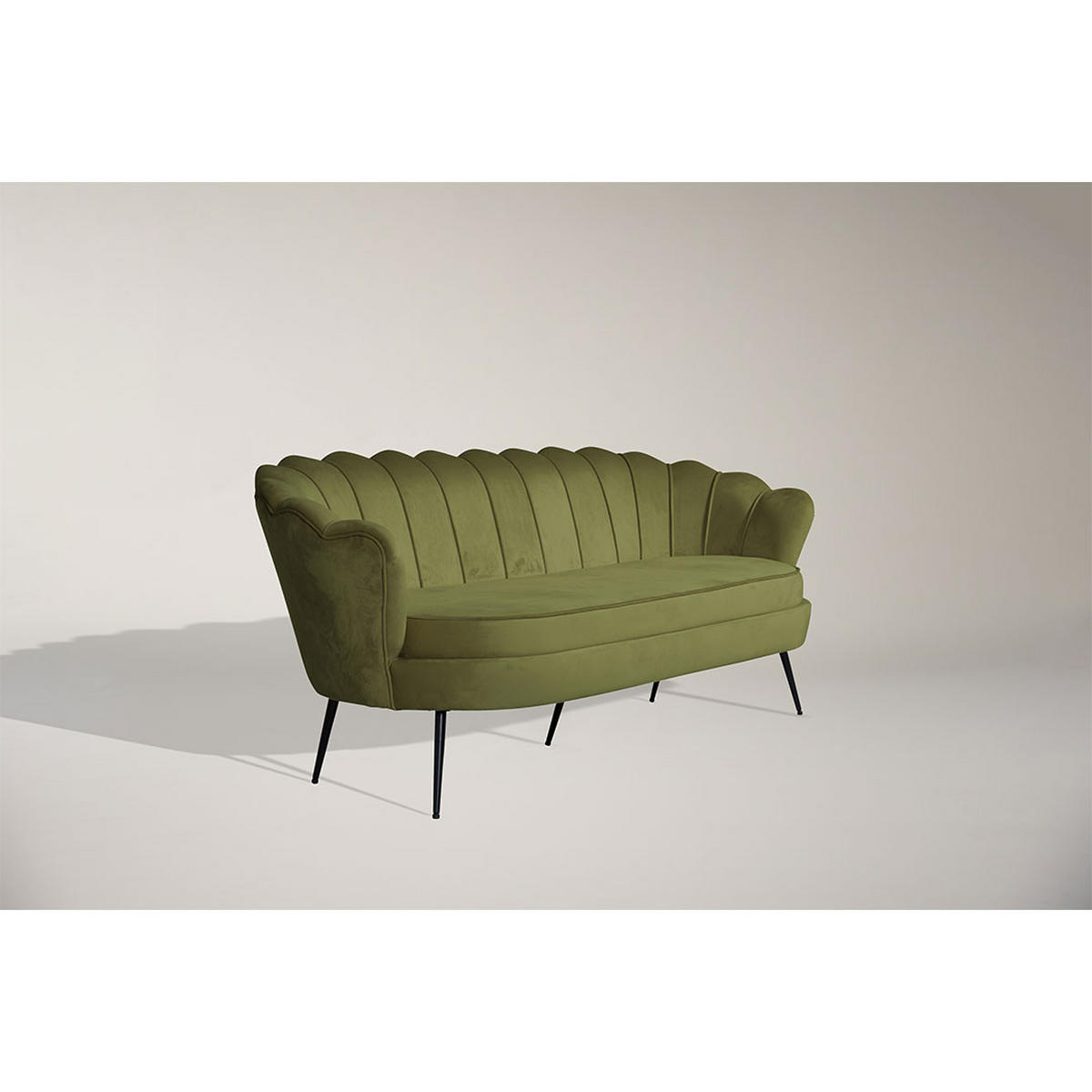 3-SITZER SOFA grün - Grün, Textil (78/79/181cm) - ebuy24